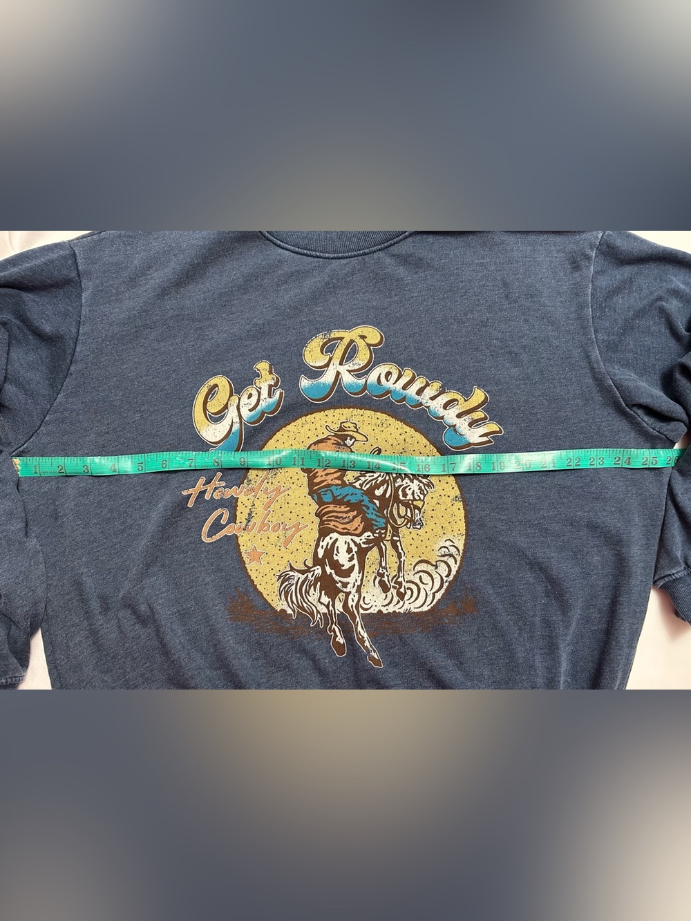 HRT & LUV Los Angeles Vintage inspired “Get Rowdy” Sweatshirt - Like New - Picture 8 of 9